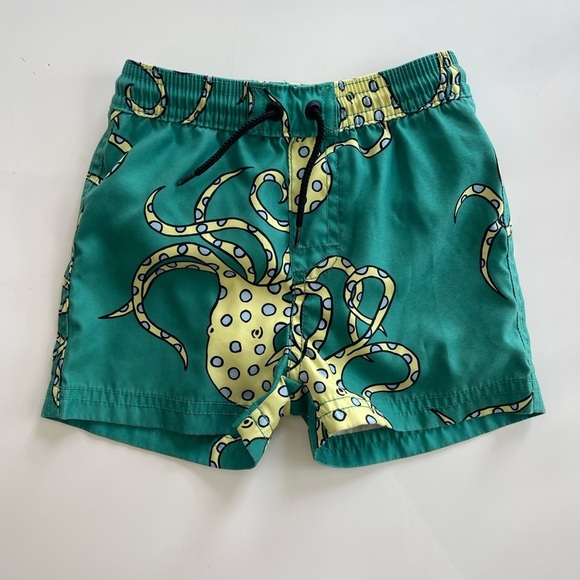 Tea Collection Blue Ring Octopus Swim Shorts - 12/18 mo - Picture 1 of 3
